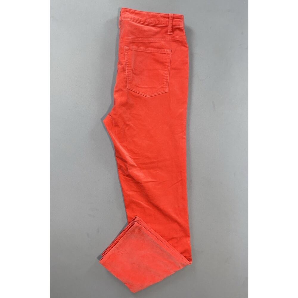 Talbots Women's Velveteen Straight Leg 5-Pocket Pants, Jeans. Red, Size 10. EUC! - Picture 2 of 9
